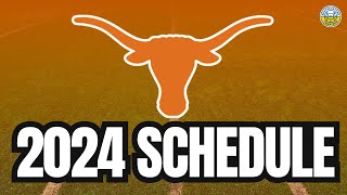 2024 Texas Football Schedule Preview GAMEBYGAME ANALYSIS [upl. by Htezil]