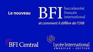 Le BFI baccalauréat français international versus le OIB option internationale du baccalauréat [upl. by Artened901]