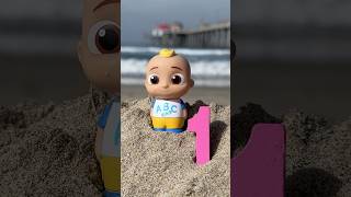 Learn Numbers 123 at the Beach CoComelon Toys cocomelon shorts [upl. by Adiv895]