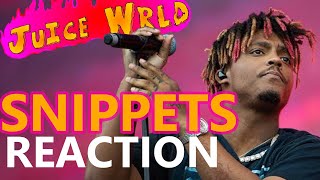 REACTING TO JUICE WRLD SNIPPETS PART 1 [upl. by Alleira]