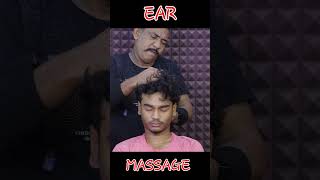 ear Massage with massive oil massage asimbarber barbershop headmassage shorts [upl. by Anoyk566]