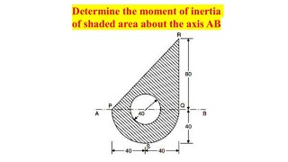 Moment of inertia of shaded area  Centroid Problem  Engineering Mechanics  Applied Mechanics [upl. by Aliwt]