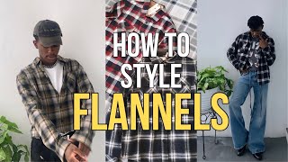 How To Style Flannel  Men Fashion [upl. by Elacim]