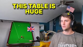 American reacts to Ronnie OSullivan 147 break Snooker [upl. by Atsahc]