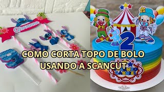 COMO CORTA TOPO DE BOLO NA SCAN CUTE SDX 85  ROTINA DE PRODUÇÃO [upl. by Bever]