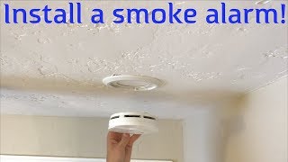 How to Install a Home Smoke Alarm [upl. by Rhee320]