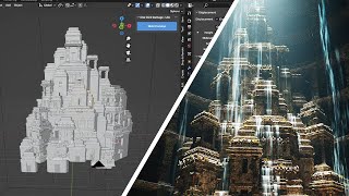 Creating an Ancient Temple  Blender Tutorial [upl. by Nate]