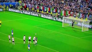 Europei 2016  Italia 6 vs Germania 7  Il gol di Bonucci [upl. by Korff349]