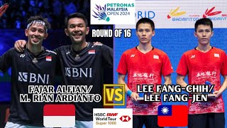 FAJARRIAN REVANS FajarRian vs LeeLee  Malaysia Open 2024 [upl. by Hammerskjold]