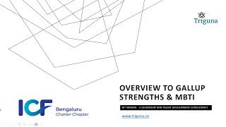 Understanding Gallup Strengths and MBTI and its application in Coaching by Mohit Sethi [upl. by Warren]