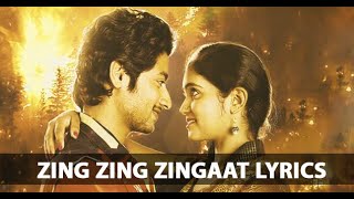 Zingat song lyrics  Ajay Atul  Zingaat [upl. by Werdn]