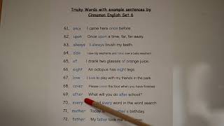 Phase 6 Tricky words with example sentences by Cinnamon English set 6 [upl. by Llehsem108]