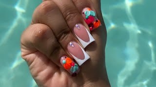 How To Duck Nails  2 Bead Method  Application Tutorial  Medium Shape Nails [upl. by Norine458]