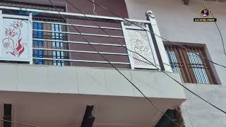 Steel railing design installation Steel and laser design  safety balcony railing  SS railing [upl. by Allets]