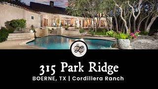 315 Park Ridge  Boerne TX  Cordillera Ranch [upl. by Lucila]