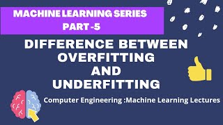 Difference Between Overfitting And Underfitting In Machine Learning Model  machinelearning 35 [upl. by Ziul395]