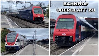 Züge beim Bahnhof Oberglatt ZH  Trains at Oberglatt ZH station 2022 [upl. by Mar667]