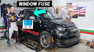 FIAT 500 RIGHT PASSENGER POWER WINDOW FUSE LOCATION REPLACEMENT WINDOW DOES NOT WORK [upl. by Carmela]