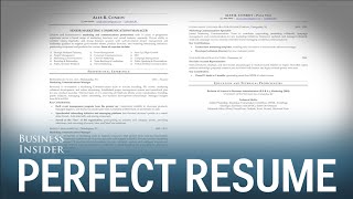 A résumé expert reveals what a perfect résumé looks like [upl. by Marlowe682]