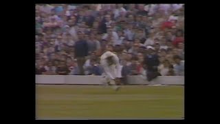 IAN BOTHAM c ROGER HARPER b ELDINE BAPTISTE 22 ENGLAND v WEST INDIES ODI 3 LORDS JUNE 4 1984 [upl. by Rabush]