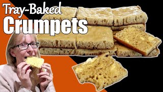 Tray Baked Crumpets  How to Make Crumpets Recipe  Making Crumpets in the Oven [upl. by Sutsugua]