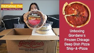 Unboxing Giordanos Frozen Pizza [upl. by Bette-Ann]