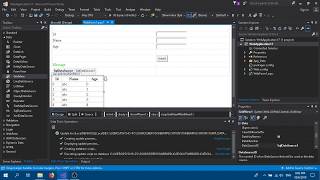 ASPNET web form with SQL databse and insert function in Visual Studio 2017 PART 1 [upl. by Inalel]