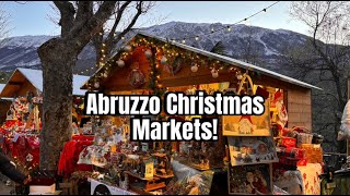 12 DAYS OF VLOGMAS DAY 4 Exploring the Most Magical Christmas Markets in Abruzzo Italy [upl. by Eric296]