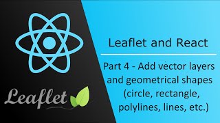 Add vector layers circle rectangle lines  React Leaflet Map  Part 4 [upl. by Devonne]