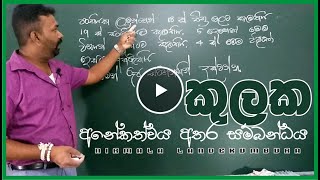 kulaka aneekathvaya sets in sinhala  කුලක  OL  වෙන් රූප සටහන grade 6 11  කුලක අනේකත්වය [upl. by Retloc]