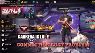 SASTE NASHE 🤬🤯  CONNECTION LOST PROBLEM shinchu  connectionlost connection problem freefire [upl. by Kcitrap156]