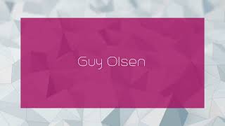 Guy Olsen  appearance [upl. by Neirod]