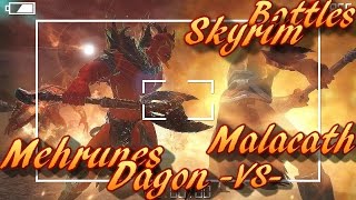 Skyrim Battles  Malacath vs Mehrunes Dagon Legendary Settings [upl. by Nednil224]