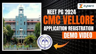 CMC Vellore  Application Registration Video [upl. by Lancey]