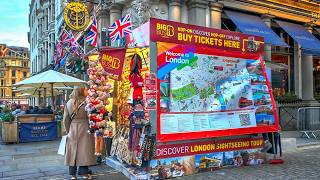 London Autumn Walk 🍁 London Eye to Piccadilly Circus via St James’s Park  4K HDR [upl. by Calvano330]