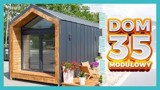 Dom modułowy mobilny 35m2 bez pozwolenia na budowę typu STODOŁA  TINY HOUSE  producent IKADOM [upl. by Nivrehs]