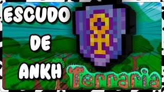 COMO FAZER O ESCUDO DE ANKH – TERRARIA 14 TUTORIAL [upl. by Nhguahs]