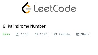 LeetCode Palindrome Number Solution Explained  Java [upl. by Bruning972]