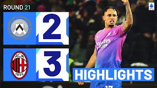 UDINESEMILAN 23  HIGHLIGHTS  Milan claim three points after wild game  Serie A 202324 [upl. by Jennifer]