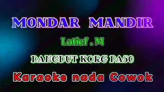 MONDAR MANDIR LATIEF M KARAOKE [upl. by Dammahom]