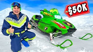 I Bought A Lamborghini SNOWMOBILE [upl. by Asyle]