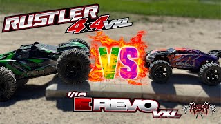 Traxxas  Rustler 4x4 VXL Vs 116 ERevo VXL [upl. by Ramonda]