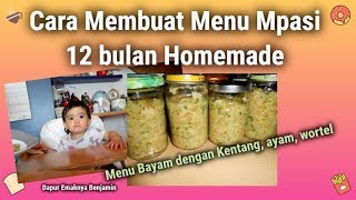 Cara Membuat Menu Mpasi 12 bulan  Menu Mpasi Bayam [upl. by Aivekahs]