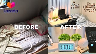 SMALL ROOM MAKEOVER PH with shopee and lazada links [upl. by Anyat]