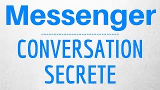 CONVERSATION SECRETE Messenger envoyer message anonyme sur Facebook Messenger [upl. by Papp513]