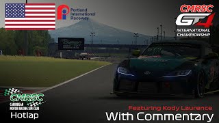 Caribbean Motor Racing Sim Club 2024 Toyota Supra GT4  Portland Hotlap with Commentary [upl. by Nneb]