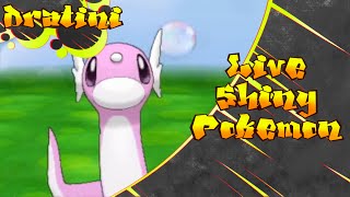 Live Shiny Dratini at 58 Fishing Chain  Pokemon Y [upl. by Atsirtal]