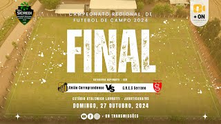 FINAL DO CAMPEONATO REGIONAL DE FUTEBOL DE CAMPO 2024  CATEGORIA ASPIRANTE 27102024 [upl. by Premer]