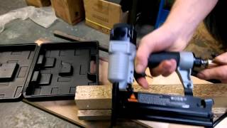 finishing nailer and Stapler staple gun 18 gauge brad nailer 2 in1 [upl. by Naget]