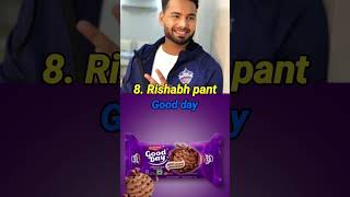 Top 10 Favourite Biscuit 🍪 of Indian Cricketers viratkohli cricket biscuit shortsfeed [upl. by Marrin]